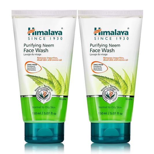 Himalaya Purifying Neem Face CI30Wash, Normal to Oily Skin with Turmeric, Vegan, Soap Free