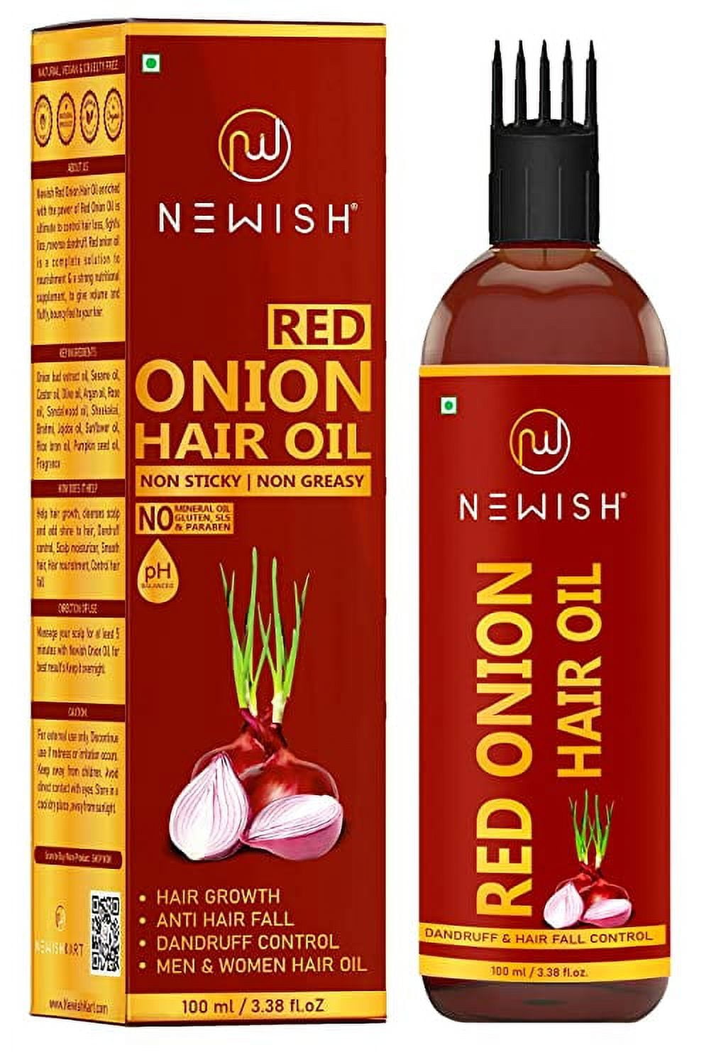 Newish Onion HairOil for Hair Growth & Hair fall Control (100ml)