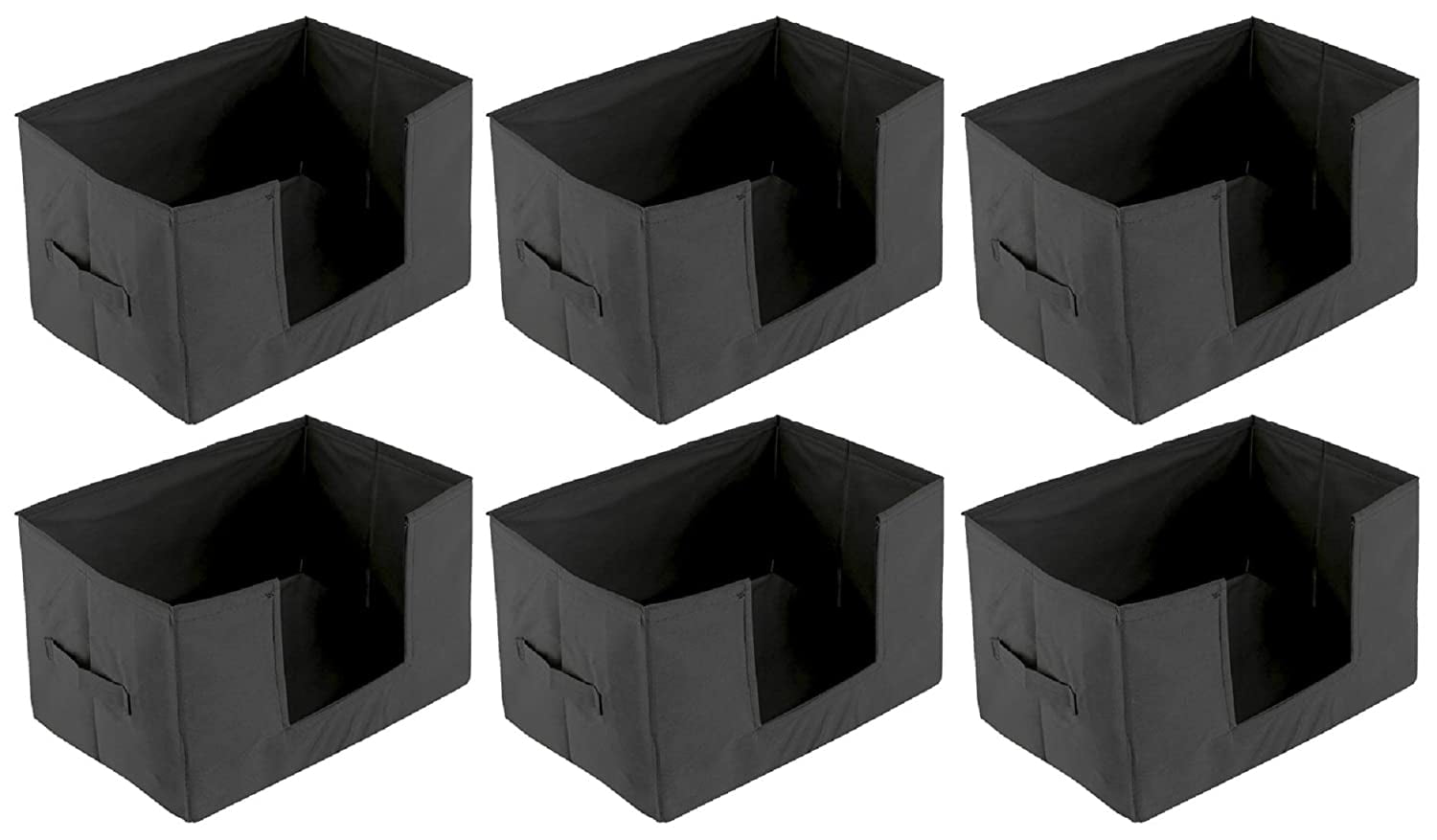 Kuber Industries 6 Pieces Large Capacity Space Saver Closet, Stackable and Foldable Saree,