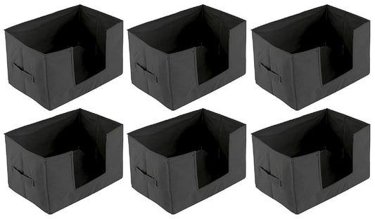 Kuber Industries 6 Pieces Large Capacity Space Saver Closet, Stackable and Foldable Saree,