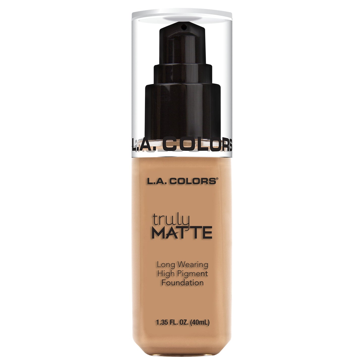 L.A. COLORS Liquid Truly Matte Foundation, Soft Beige, 1.35 fl oz