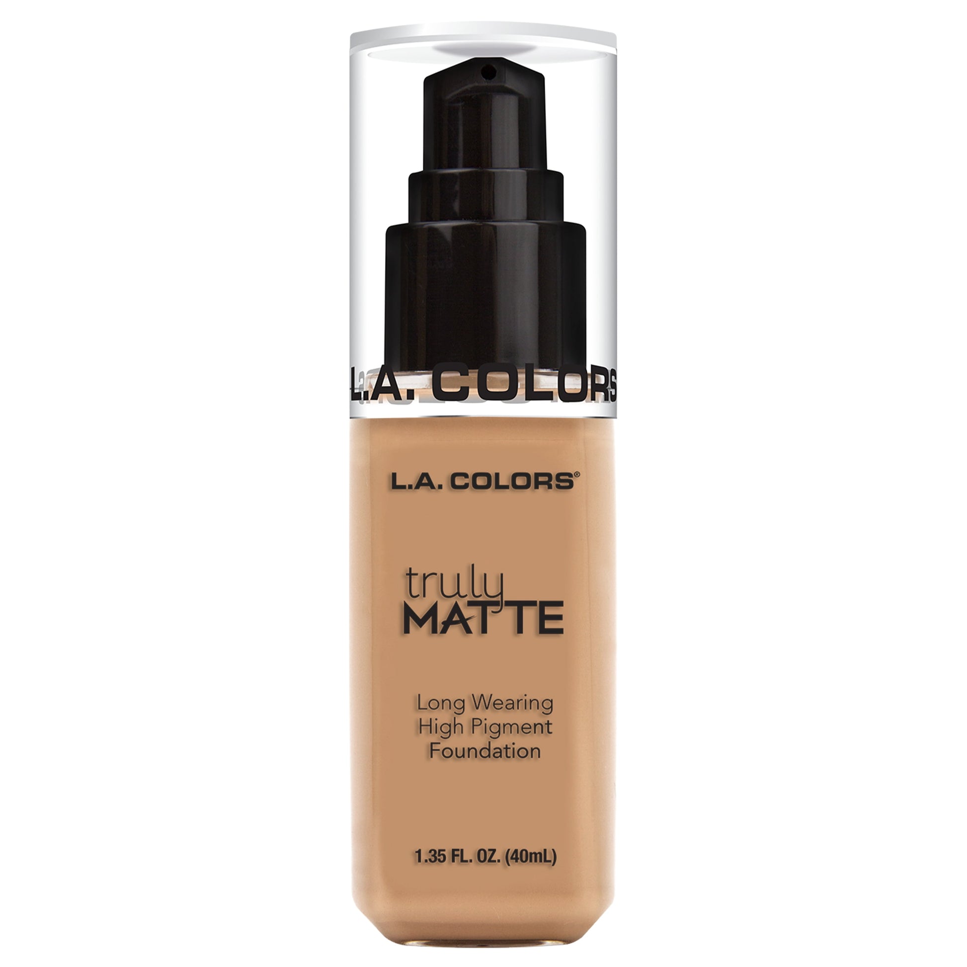 L.A. COLORS Liquid Truly Matte Foundation, Soft Beige, 1.35 fl oz