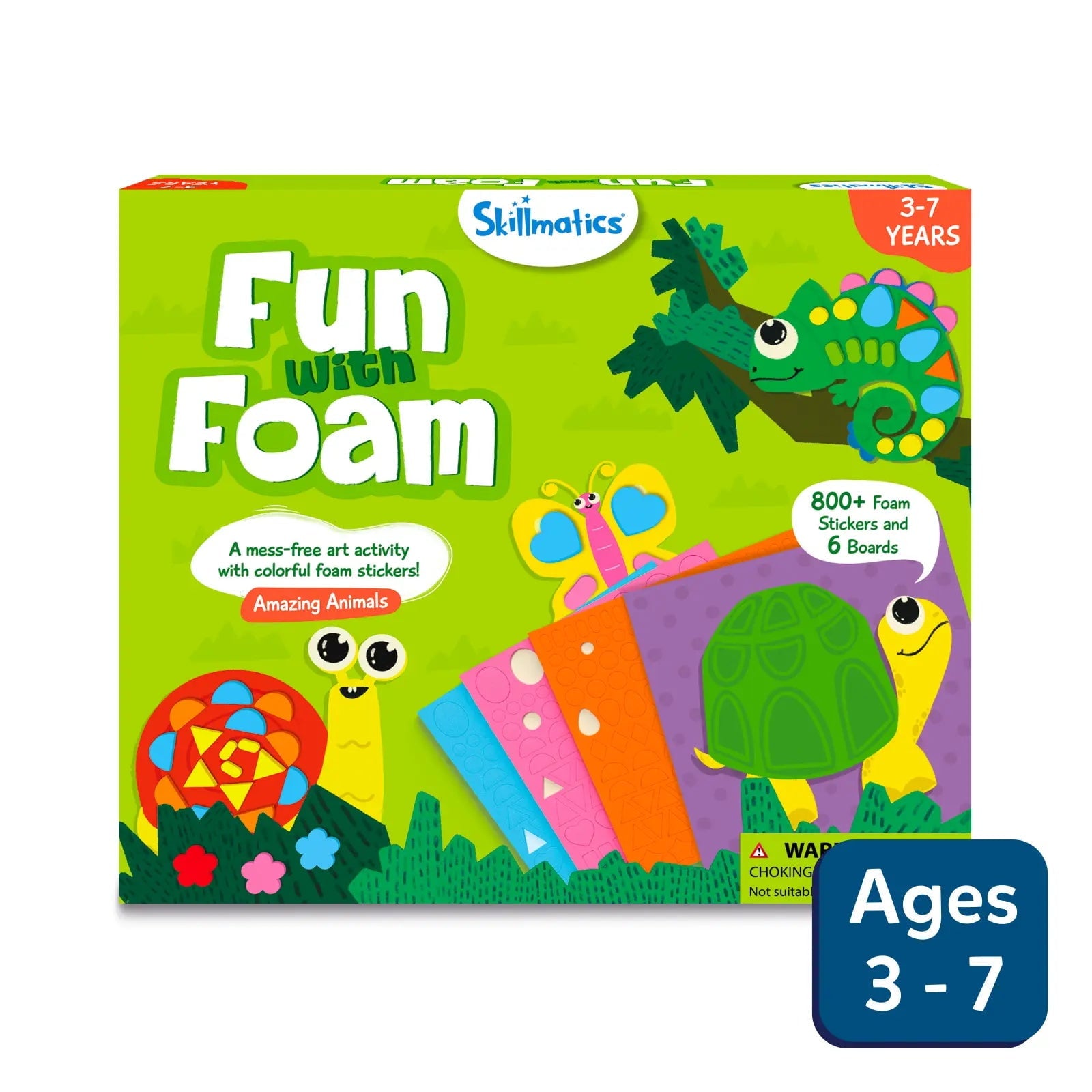 Skillmatics Fun with Foam: Amazing Animals | No Mess Sticker Art (ages 3-7)