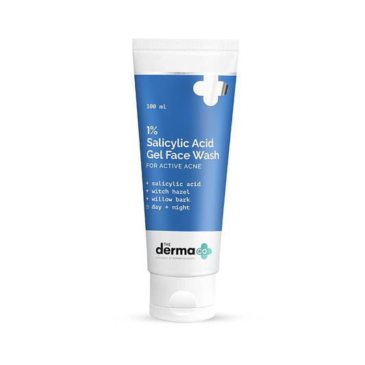 Derma Co 1% Salicylic Acid Gel FaceWash with Salicylic Acid & Witch Hazel - 100ml