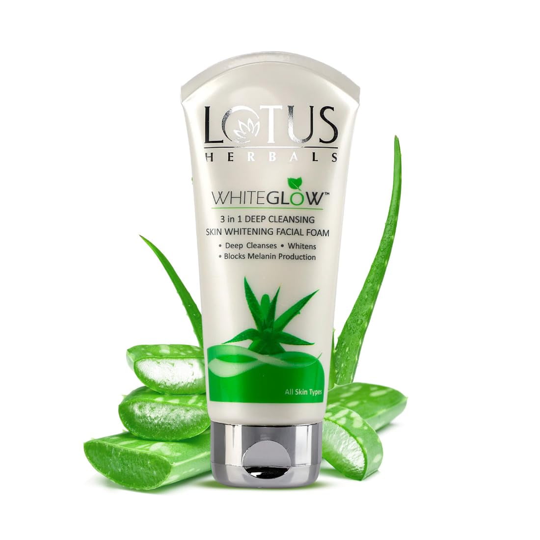 Lotus Herbals Whiteglow 3 In 1 Deep Cleansing Facial Foam I Deep Cleansing Formula I Acne-