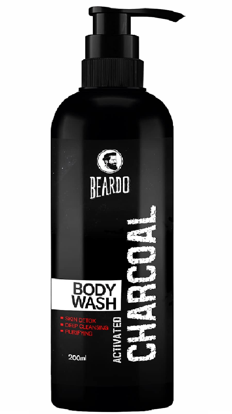 Beardo Activated Charcoal BodyWash for Men, 200ml | With Activated Charcoal | Soap Free |