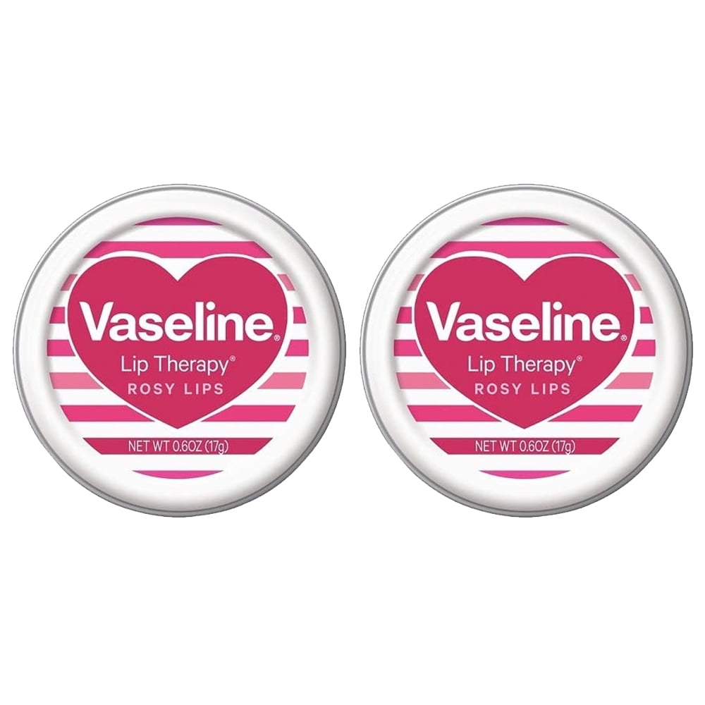 Pack of (2) Vaseline Rosy Lip Therapy Valentines 0.6 oz