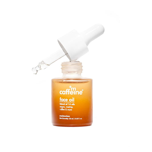 mCaffeine Coffee Face Oil for Dewy Glow | 24 Hr Moisturization to Fight Dullness| Lightwei