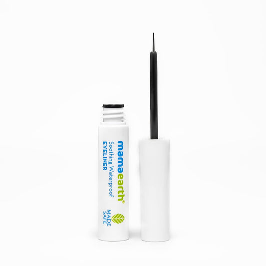 MAMAEARTH Soothing Waterproof Eyeliner | 10 Hour Long Stay | Nourishing with Almond & Cast