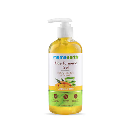 Mamaearth Aloe Turmeric Gel: Pure Aloe Vera, Turmeric & Vitamin E, 300 ml