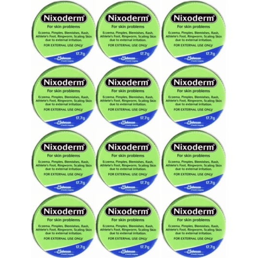 Nixoderm Cream For Eczema, Blemishes, Pimples, Rashes, Athletes Foot (Pack of 12)