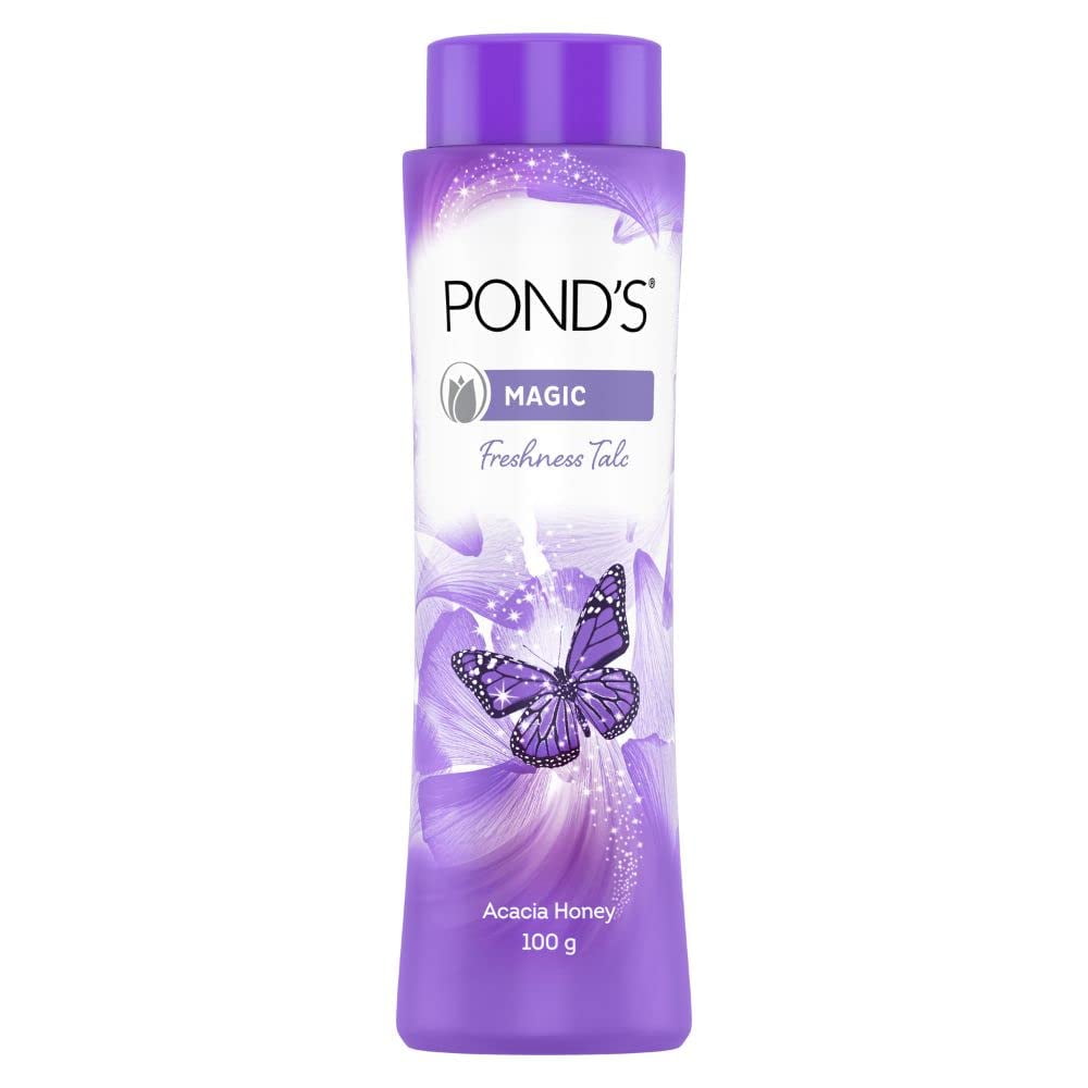 POND'S Magic Freshness Talcum Powder with Glowing, Fresh Acacia Honey, 100G