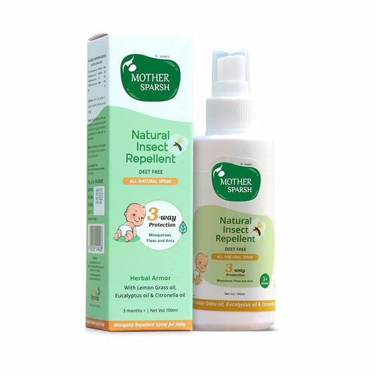 Mother Sparsh Natural Insect Repellent for Babies, Herbal Armor, Protection from Mosquitoe