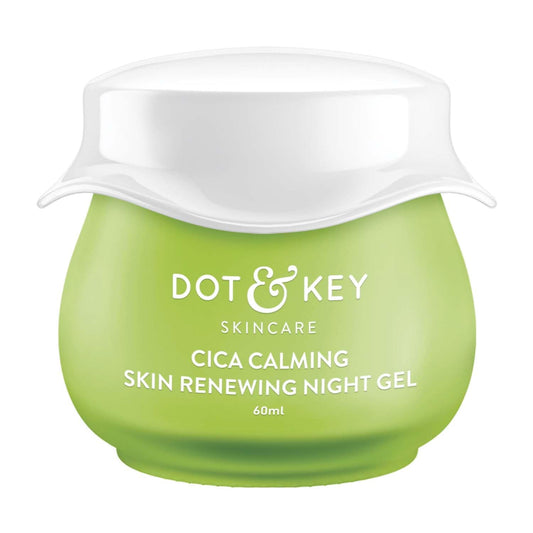 Dot & Key Cica Calming Skin Renewing Night Gel | For Oily, Acne Prone And Sensitive Skin |