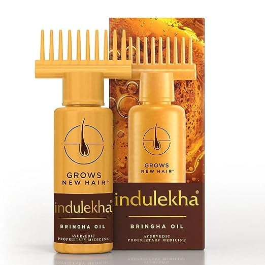 Indulekha Bringha HairOil Selfie Bottle, 100ml (2 pack)