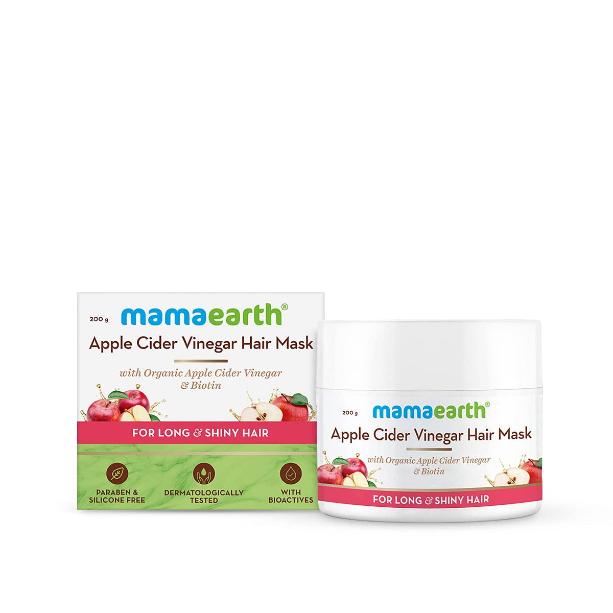 Mamaearth Apple Cider Vinegar HairMask For Dry and Frizzy Hair with Organic Apple Cider Vi