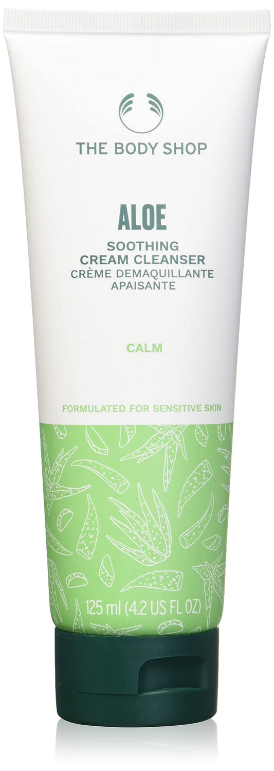 The Body Shop Aloe SE33Vera Cream Cleanser, For Sensitive Skin, Vegan, 125ml