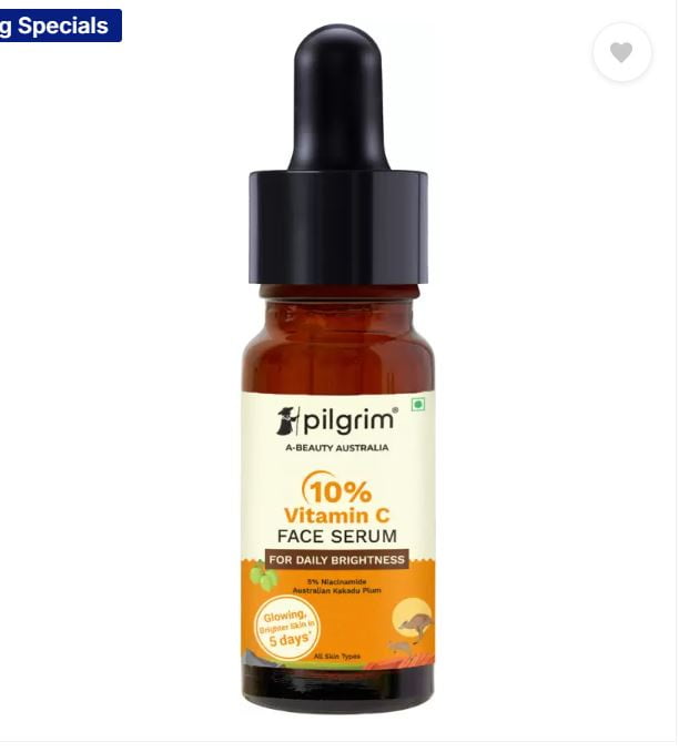 Pilgrim 10% Vitamin C FaceSerum-Brightens & Reduces Dark Spots (10 ml)