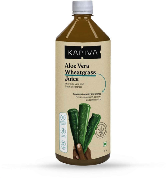 Kapiva Aloe Vera + Wheatgrass Juice 1L