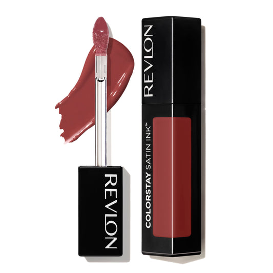 Revlon ColorStay Satin Ink Crown Jewels Long Lasting Lipstick with Vitamin E, 032 Lady Top