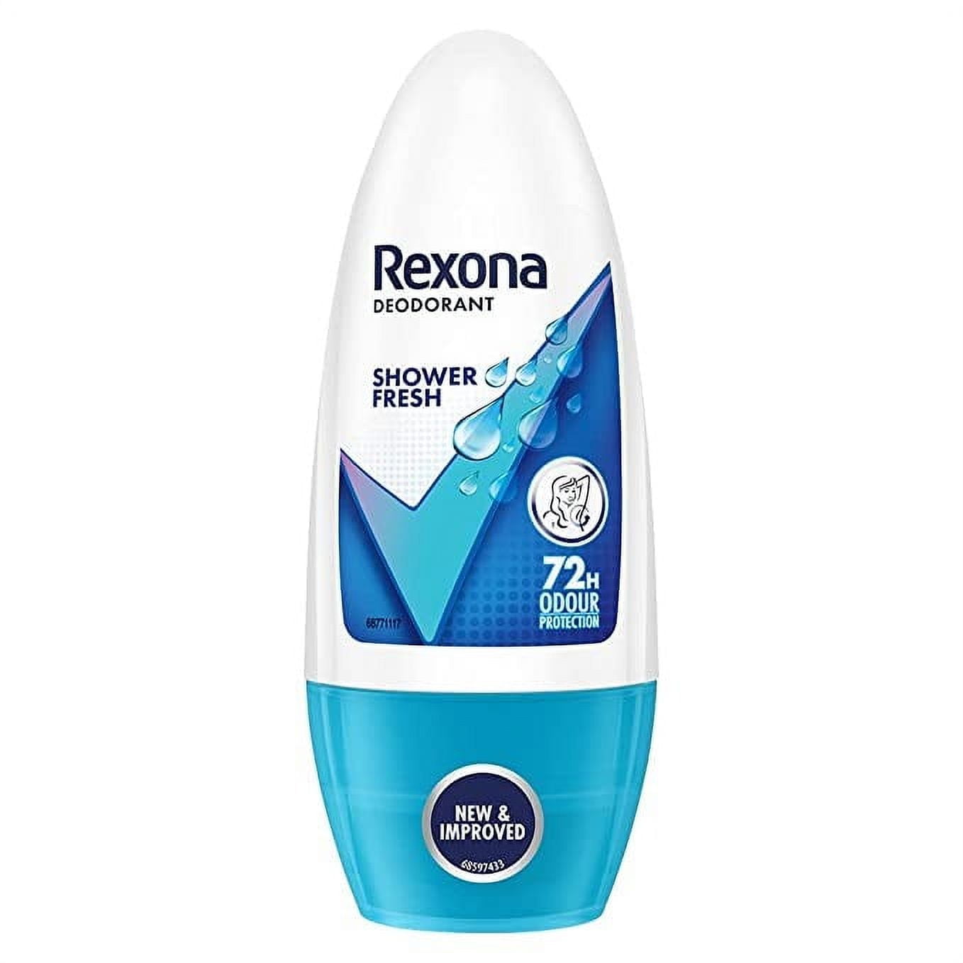 Rexona Shower Fresh Underarm Roll On Deodorant For Women, Antiperspirant, Removes Odour, K