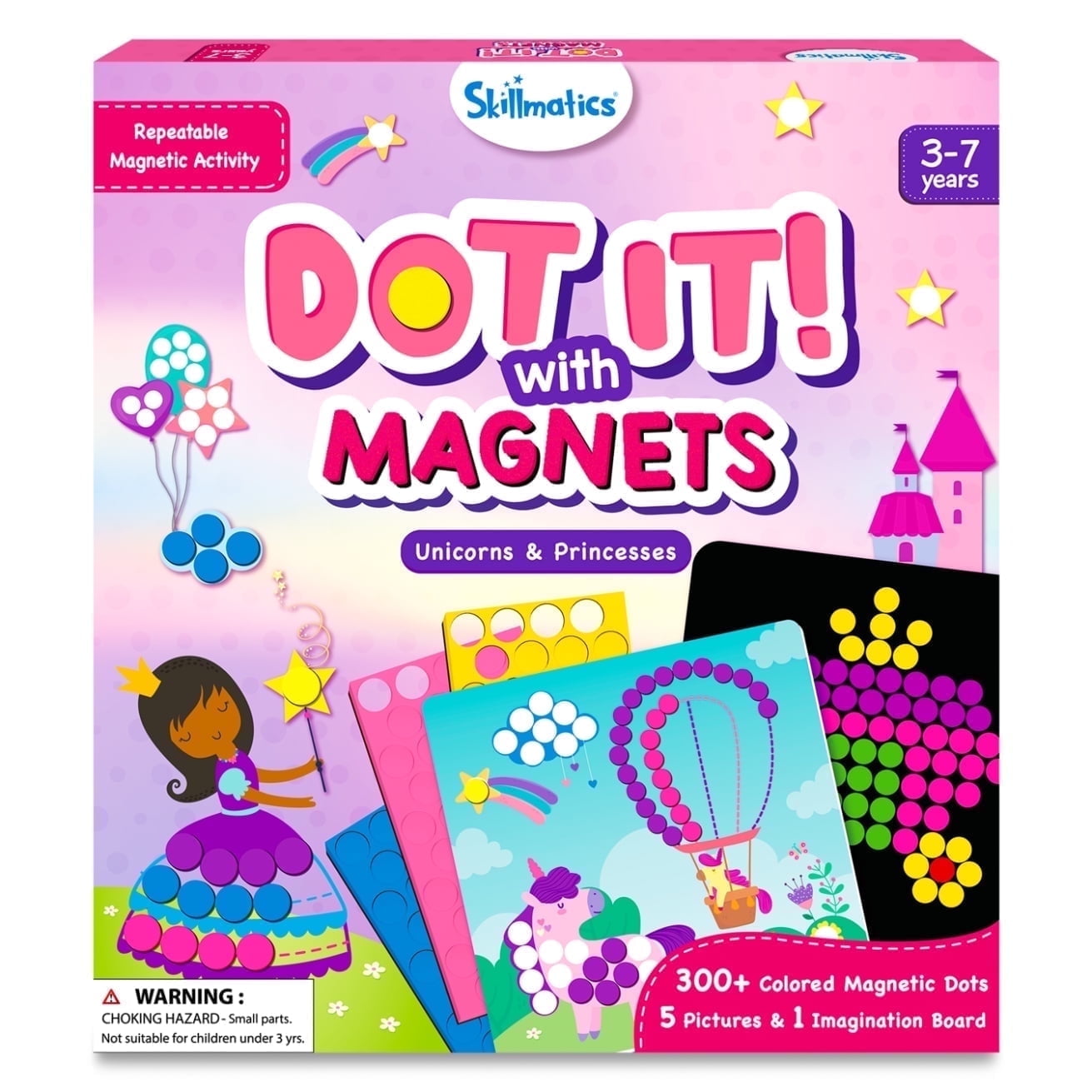 Skillmatics Art Activity - Dot It with Magnets Unicorns & Princesses, No Mess Repeatable A