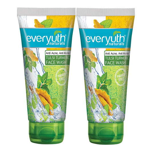 Everyuth Anti-Acne Anti Marks Tulsi Turmeric FaceWash