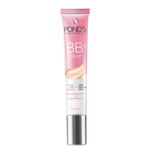 POND'S Bb+ Cream For All Skin Types,Ivory Lightweight Natural Foundation,18G,For Even Skin