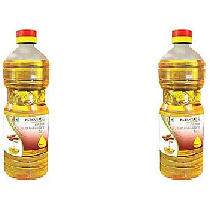 Pack Of 2 - Patanjali Virgin Groundnut Oil - 1 Ltr (33.8 Fl Oz)