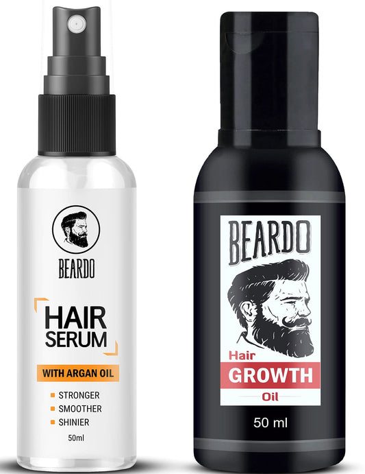 Beardo Beard & Hair Growth Oil (50ml) and Hair Serum (50ml)