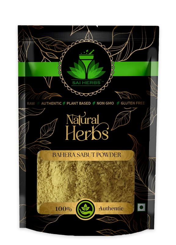 Sai Herbs Baheda Sabut Powder- Pure & Natural (1 Kg)
