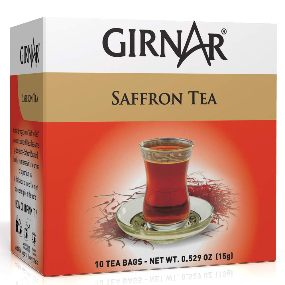 Girnar Saffron Tea - 10 bags - Girnar Tea