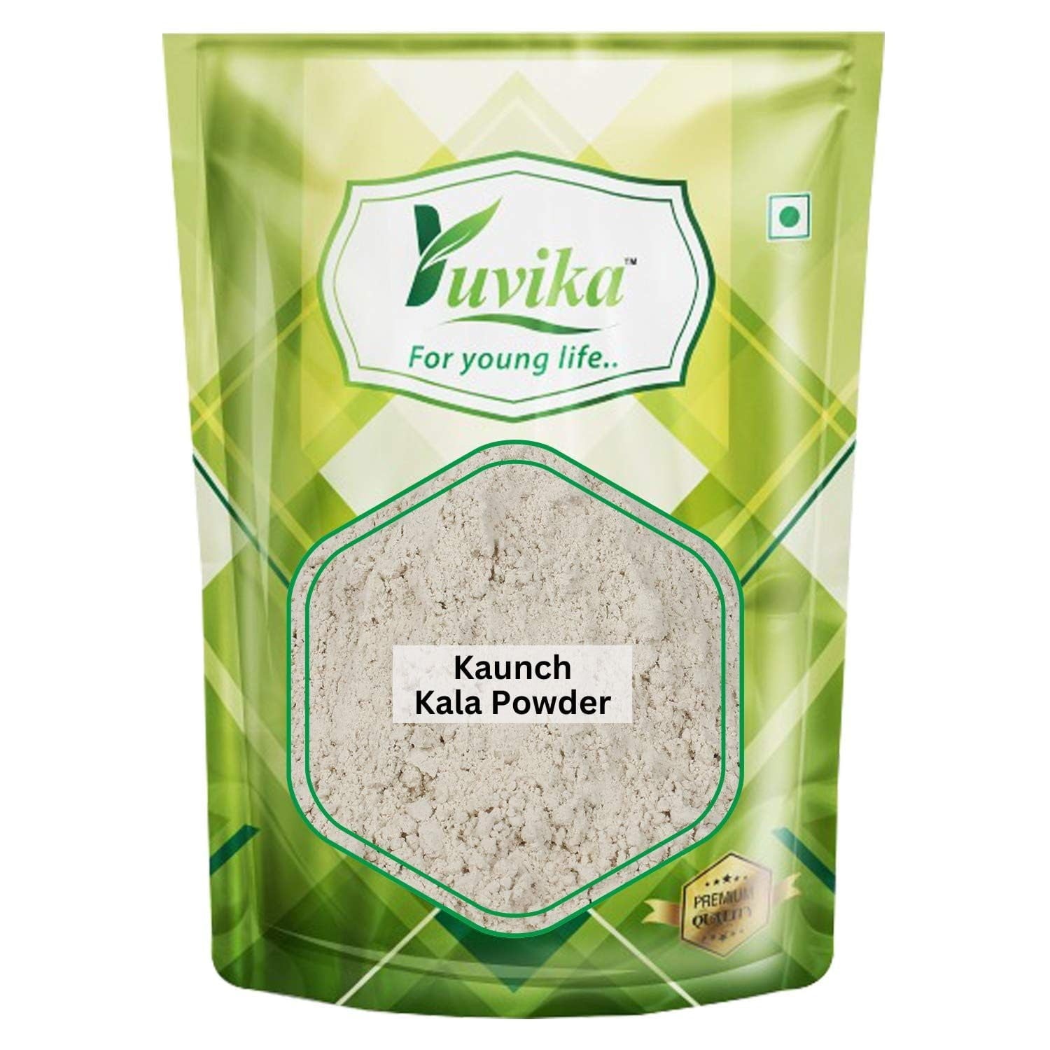 Yuvika Kaunch Kala Powder (Without Peel) - Mucuna Pruriens - Black Kaunch Seeds Powder - C