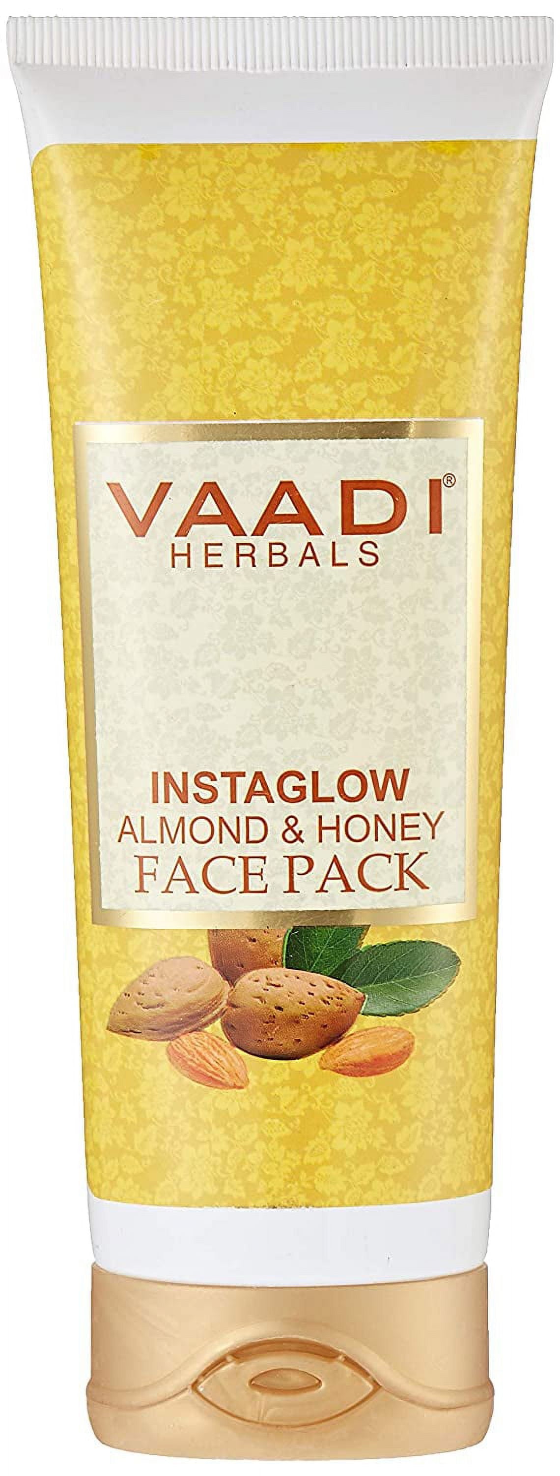 Vaadi Herbals Instaglow Almond and Honey FacePack, 120g