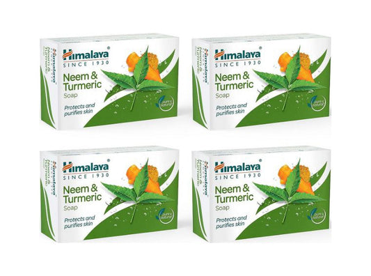 Himalaya Soap, Neem & Turmeric, 75g (Pack of 4)