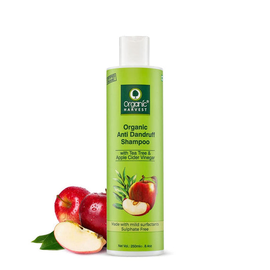 Organic Harvest Anti Dandruff Shampoo with Tea Tree and Apple Cider Vinegar for Women & Me