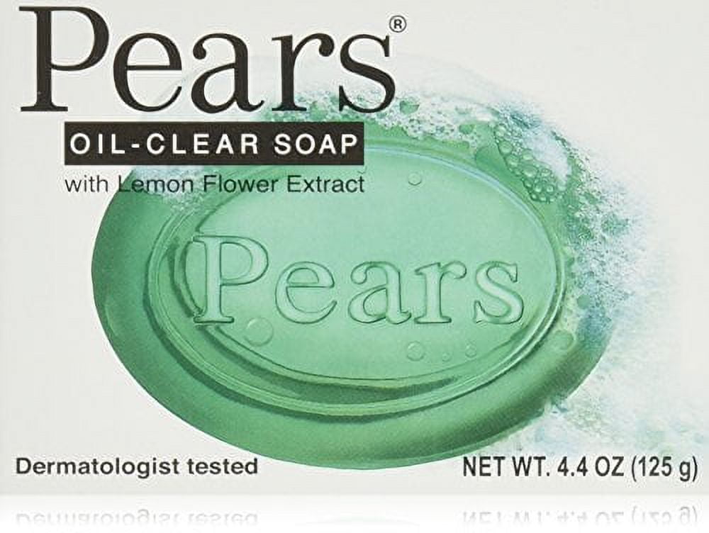 Pears Soap Oil Clear With Lemon Flower extract, 4.4 oz (Pack of 12)