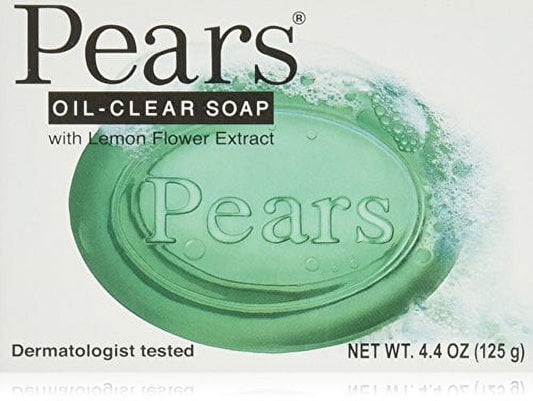 Pears Soap Oil Clear With Lemon Flower extract, 4.4 oz (Pack of 12)