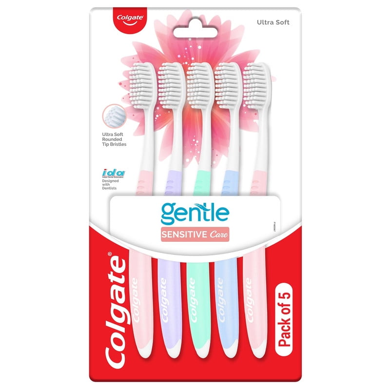 Colgate Gentle Sensitive Care Ultra Soft Bristles Manual Toothbrush For Adult Combo Pack O