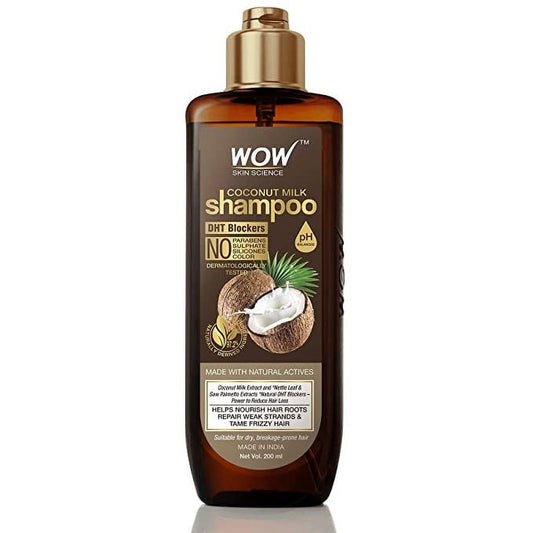 Wow Skin Science Coconut Milk Shampoo, 200 ml