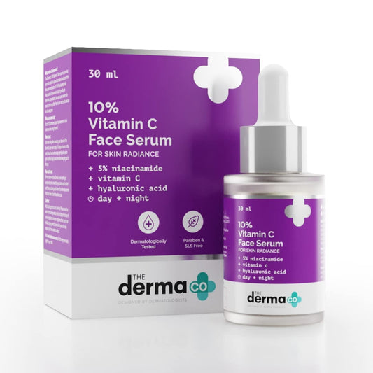 The Derma Co 10% Vitamin C FaceSerum with Vitamin C, 5% Niacinamide & Hyaluronic Acid for