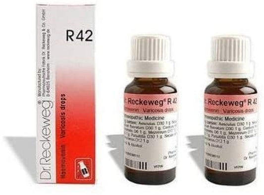 2 LOT X Dr. Reckeweg - Homeopathic Medicine - R42 Varicose Veins
