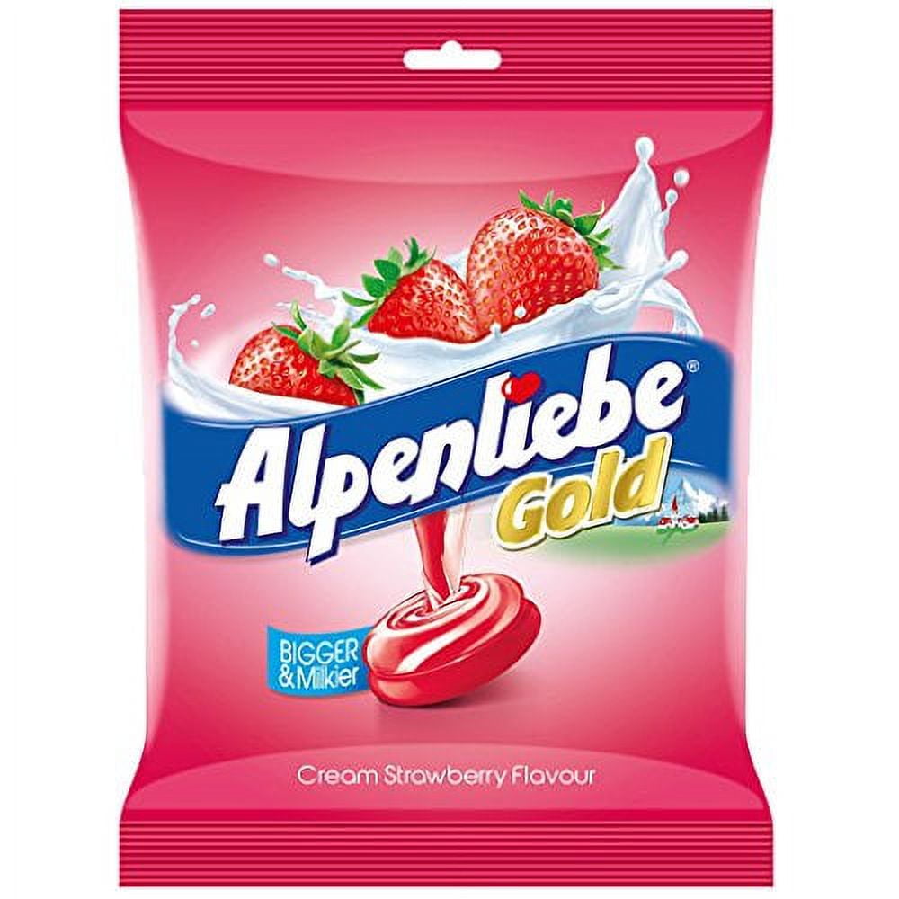 Alpenliebe Gold Candy, Cream Strawberry Flavour, 156.4g (46 Pieces)