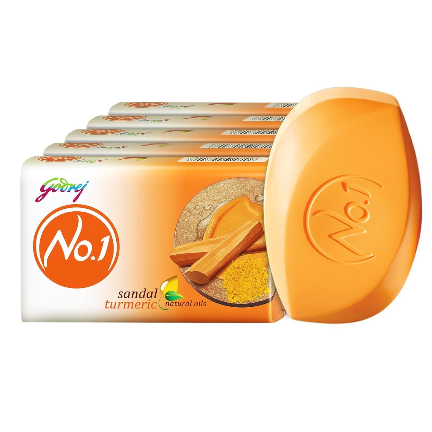 Godrej No. 1 Sandal & Turmeric 5x100 gms (set of 5 soaps)