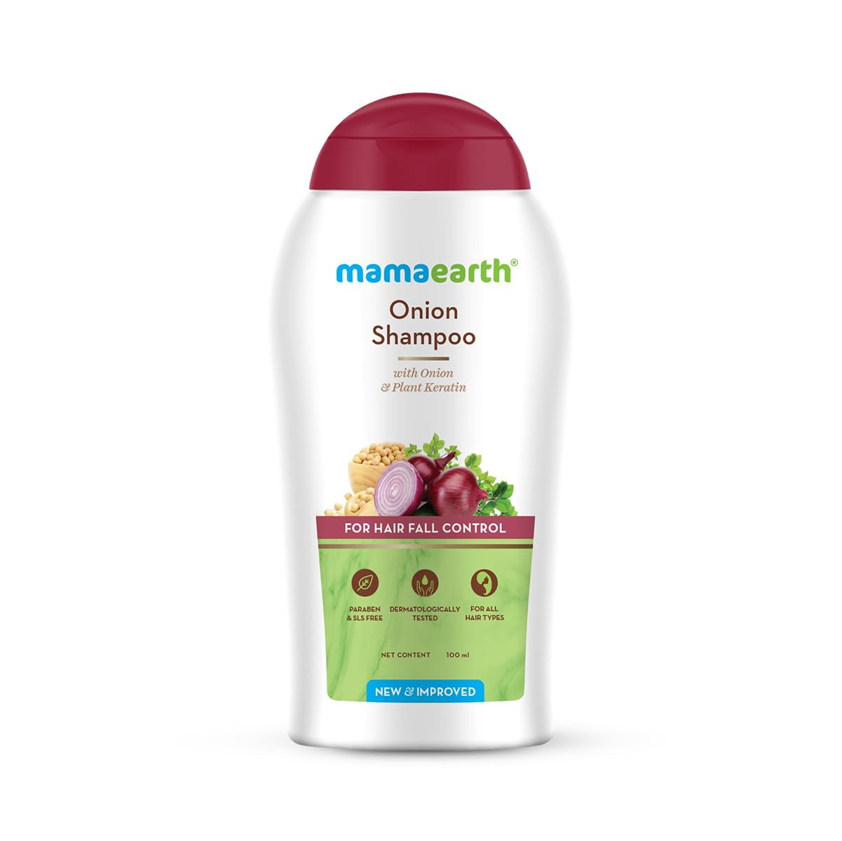 Mamaearth Onion Shampoo For Hair Fall Control & Hair Growth With Onion & Plant Keratin - 1