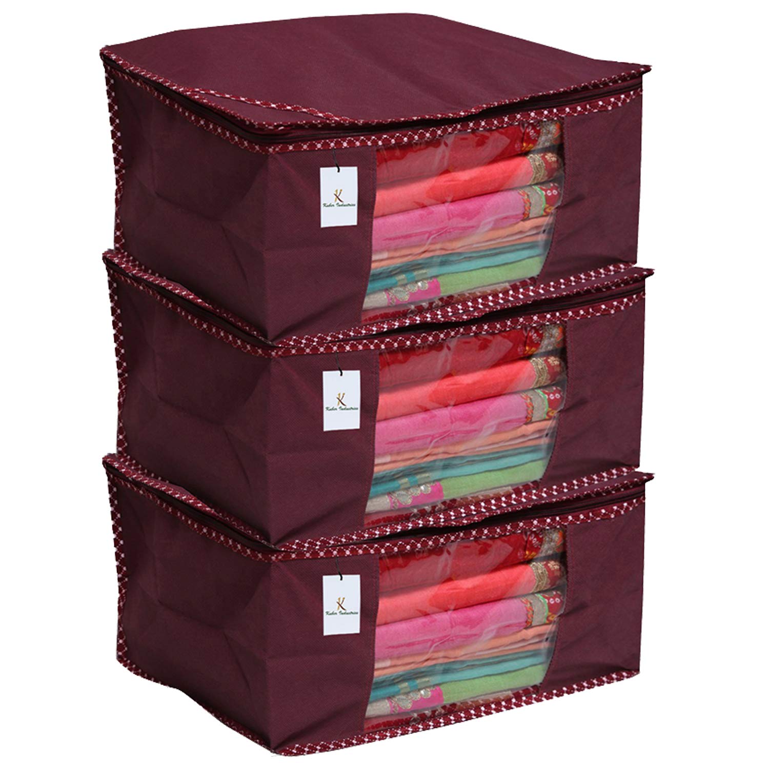 Kuber Industries Non Woven Saree Cover Set