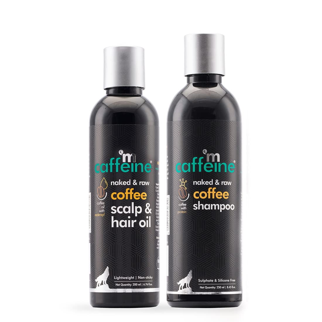mCaffeine Must-have Coffee HairCare Kit for Hair Fall Control & Hair Growth | Shampoo, Hai