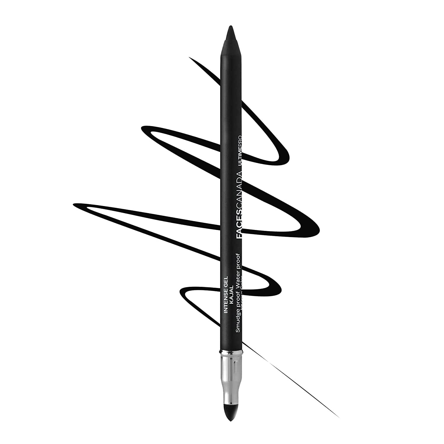 Faces Canada Ultime Pro Intense Gel Kajal 1.2 g With Free Sharpener (Black)