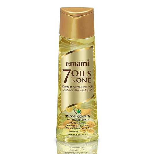 Naturix Emami 7 Oils In One Non Sticky and Non Greasy HairOil, Free of Sulphates, Parabens