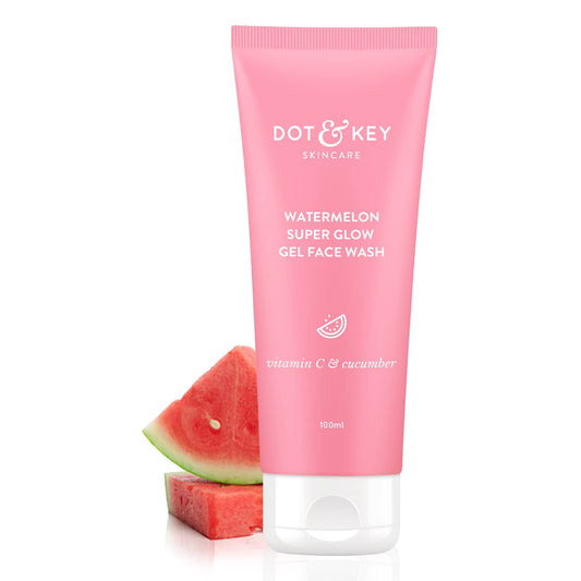 Dot & Key Watermelon Super Glow Gel FaceWash with Vitamin C & Cucumber | FaceWash for Glow